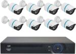 Provision-ISR FULL HD komplett 8 kamerás megfigyelő rendszer Onvif AHD max 2, 0MP-s kamera felbontás 8 db Kamerás Rendszer szett nvr cctv szett 1080p Online éjjellátó térfigyelő kamera rendszer 8-kamerás