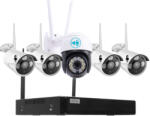 Onvif 5 Kültéri MIX Wifi 1 forgatható és 4 fix megfigyelő kamera rendszer 3MP, 8 csatornás ONVIF NVR, színes éjszakai látás, H. 265+ (MIX1-4)