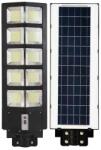 Flippy napelemes utcai lámpa, távirányítóval, mozgás- és fényérzékelővel, rögzítőkonzollal, 225 LED, IP65, ABS, 15AH, 300W, színhőmérséklet 6500K, 69, 5x24, 3x6, 8 cm, üzemidő 10-12 óra, fekete