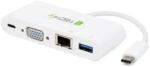 TECHLY IADAP USB31-DOCK2 Адаптер USB-C към USB-A 3.0, USB-C PD, VGA, RJ45 Gigabit (IADAP USB31-DOCK2)