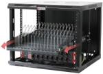 TECHLY I-CABINET-TRAY14BK Изтегляема рафтова полица за мобилни устройства с 14 слота (I-CABINET-TRAY14BK)