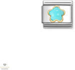 NOMINATION "Türkiz virág" charm - 030522-06