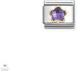 NOMINATION "Lila virág " charm - 030615-001