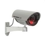 Delight Camera Falsa de Supraveghere Delight CCTV LED Intermitent Rotativa 360 cu Cablu Baterii AA Interior Argintiu (GLB_55294)