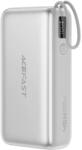 ACEFAST - Powerbank (M34) - teleszkópos kábellel, Type-C, Gyors töltés, PD45W, 20000mAh - Ezüst