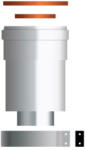 Ariston koncentrikus indító idom PPs/alu 60/100 mm (3318079)