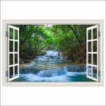 MÉDIA Öntapadós fotótapéta Window Kanchanaburi Waterfall, Thaiföld, 200 x 135 cm (BBIMG7640)