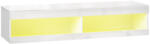 HomCom TV szekrény, falra szerelhető TV-szekrény RGB LED világítással 16 színben, fehér (83B-517V91WT)