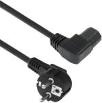 ACT Powercord mains connector Schuko CEE 7/7 male (angled) - C15 (angled left) IEC 60320 1, 5m Black (AK5347)