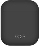 FIXED Ultravékony szilikon tok Silky Apple Airpods-hoz, Fekete (FIXSIL-753-BK) - primatinta