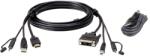 ATEN HDMI to DVI-D Secure KVM Cable Kit 1, 8m Cable Black (2L-7D02DHX2) - primatinta