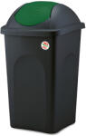 Stefanplast Multipat billenőfedeles szemetes kuka, műanyag, zöld billenő fedővel, 60L (70206)