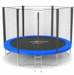 Jumi kerti trambulin, MOTION, 240 cm, védőhálóval és létrával, kék színben