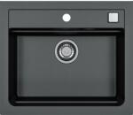  Chiuveta Alveus Atrox 30 negru, material compozit, sifon pop-up inclus, 590x500x200mm