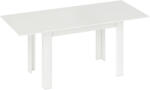 HomCom Masă extensibilă 140-180x80cm, albă, pentru 6-8 persoane, pentru spații mici | Aosom Romania (83A-280V00WT)