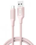 XO Cablu Date si Incarcare USB-A - USB-C XO Design NB265, 18W, 1m, Roz
