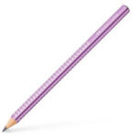 Faber-Castell Grafitceruza, B, háromszögletű, FABER-CASTELL "Sparkle Jumbo", metál lila (111663) - nyomtassingyen