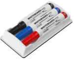 ICO Tábla- és flipchart marker készlet tartóban, 1-3 mm, kúpos, ICO "11 XXL", 3 különböző szín +táblatörlő (9570165002) - nyomtassingyen