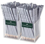 Faber-Castell Grafitceruza display, HB, háromszögletű, FABER-CASTELL "Grip 2001", ezüst (117023) - nyomtassingyen
