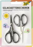  Olló, sziluett papírvágó, 10, 5 cm, FOLIA, 2 db (779)