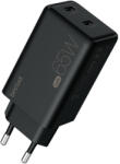 Beclad Incarcator retea Beclad, 65W, GaN, Fast Charging, 2x USB-C, Black (BE-PT765CBG-GR)