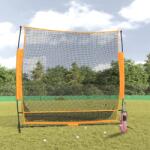 vidaXL Plasă antrenament golf negru/portocaliu 215x107x216cm poliester (93753)