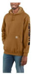 Carhartt Logo Kapucnis Pulóver - Barna, XS - K288 (K288.BRN.003)