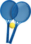 Kubi sport Gyerek Puha Teniszütő Szett - 2 Ütő + Labda - Kék