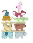 Tooky Toy Tooky Toy: Fa toronyépítő játék - Szavanna (TK057N) - pepita