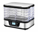 Heinner Deshidrator fructe și legume Heinner EliteDry HFD-K380DSS, 380W, 5 tăvi inox, display LCD (HFD-K380DSS) Uscator de fructe