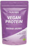 Nutriqa bio vegán baobab-arónia protein shake 500g