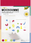  Moosgumi, 20x29 cm, 15 lap, FOLIA "Happy", 5 különböző szín (235009) - mystock