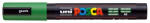 uni Dekormarker, 1, 8-2, 5 mm, UNI "Posca PC-5M", erdőzöld (319418000) - mystock