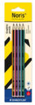 STAEDTLER Grafitceruza készlet, HB, hatszögletű, STAEDTLER "Noris® 120 colour edition", 4 darab (120-S BK4) - mystock