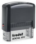 Trodat Bélyegző, TRODAT "Ideal 4912", fekete ház, fekete párnával (4912-P2) - mystock