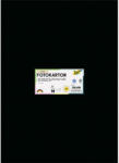  Dekorkarton, 2 oldalas, 50x70 cm, 300 g, 10 lap, FOLIA, fekete (6190) - mystock