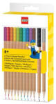 LEGO® Színes ceruza készlet, mini figurával, LEGO, 12 különböző szín (53706) - mystock