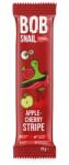 BOB SNAIL Stripe, Banda din fructe, gustare din fructe, cu mere si cirese, 14 g (1100038913)