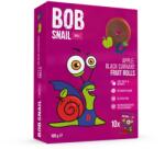 BOB SNAIL Fruit Rolls, Rulou din fructe, gustare din fructe, cu mere si coacaze negre, 10 buc, 100 g (1100038910)