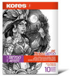 Kores Indigó tetováláshoz, 21, 5 x 26, 8 cm, KORES "Tattoo", 10 lap (76237) - tonerpiac