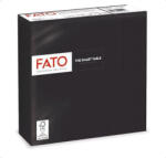 FATO Szalvéta, 1/4 hajtogatott, 33x33 cm, FATO "Smart Table", fekete (82622500) - tonerpiac
