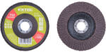 Extol lamellás csiszoló acél, Alu, műa. és fa munkadarabok csiszolására, 125×22mm; P40, kúpos, max. : 12.200 ford. /perc, EN13743 (903312)