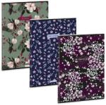 Ars Una A4 extra kapcsos füzet, vonalas Sakura-Navy-Flowery mix (5591) 26 (53115911)