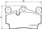MINTEX Fékbetét készlet MINTEX MDB2752 for PORSCHE, VW, AUDI (MDB2752)
