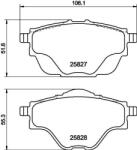 MINTEX Fékbetét készlet MINTEX MDB3402 for PEUGEOT, CITROËN, VAUXHALL, DS, … (MDB3402)