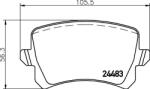 MINTEX Fékbetét készlet MINTEX MDB2888 for VW, AUDI, SKODA, SEAT (MDB2888)