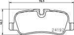 MINTEX Fékbetét készlet MINTEX MDB2713 for LAND ROVER (MDB2713)