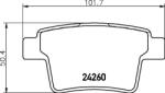 MINTEX Fékbetét készlet MINTEX MDB2691 for FORD, JAGUAR, GEELY, BYD, … (MDB2691)