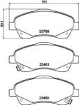 MINTEX Fékbetét készlet MINTEX MDB2545 for TOYOTA (MDB2545)