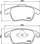 MINTEX Fékbetét készlet MINTEX MDB2891 for CITROËN, DS, OPEL, PEUGEOT (MDB2891)